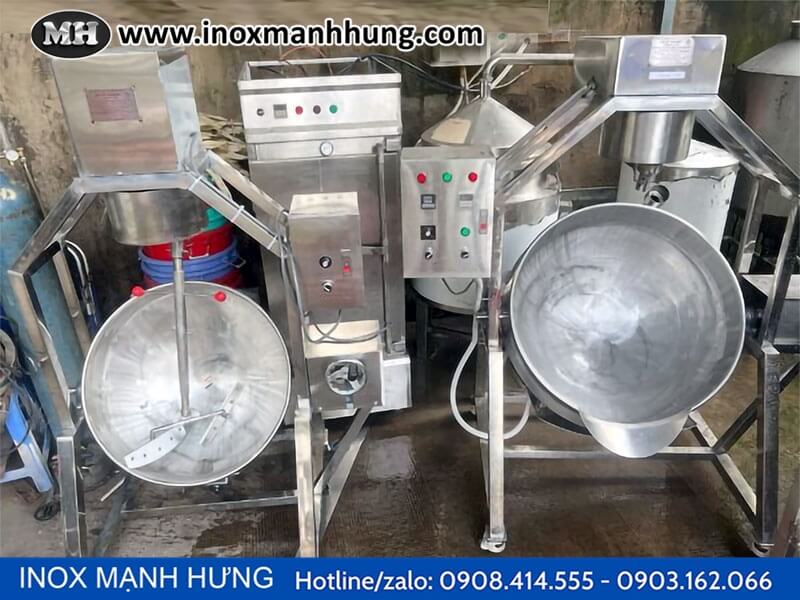 Chảo xào nhân 30l điện và gas 5