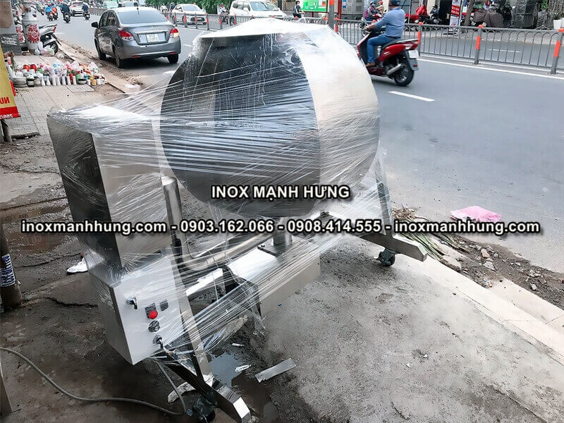 Máy trộn bánh tráng dạng lồng quay