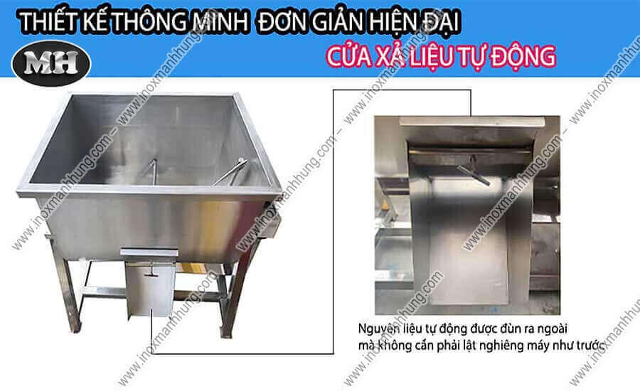 Máy trộn nguyên liệu nằm ngang 40kg 1