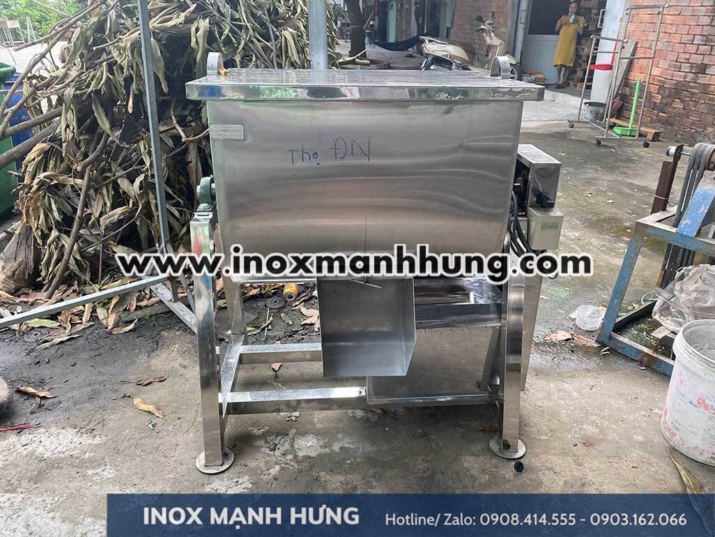 Máy trộn thức ăn tôm dạng thùng quay 001