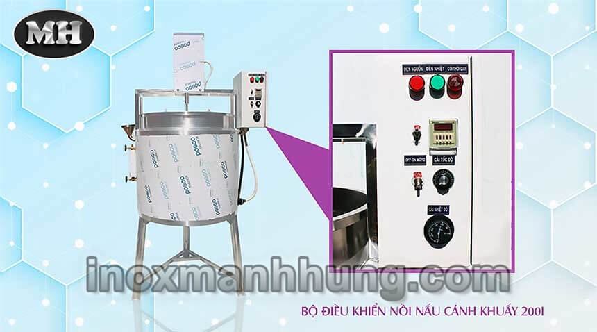 Nồi nấu có cánh khuấy 100l 7