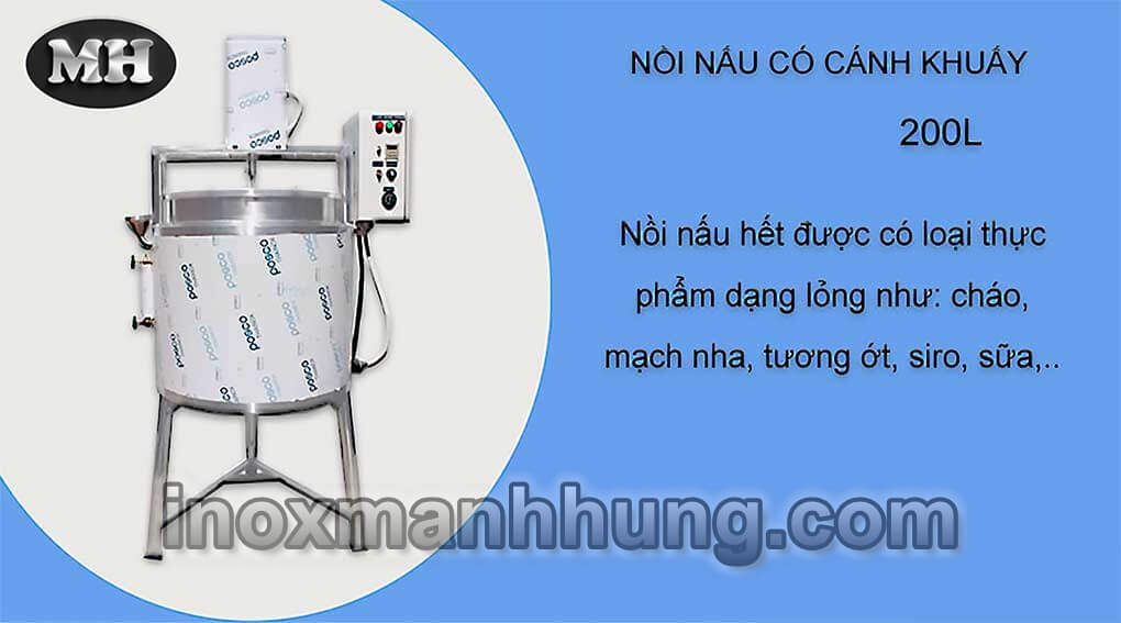 Nồi nấu có cánh khuấy 50l 3