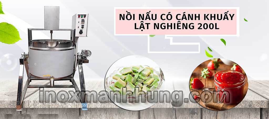 Nồi nấu có cánh khuấy 400l 1