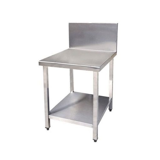 Bàn để gia vị inox 1 giá phẳng và thành sau 3