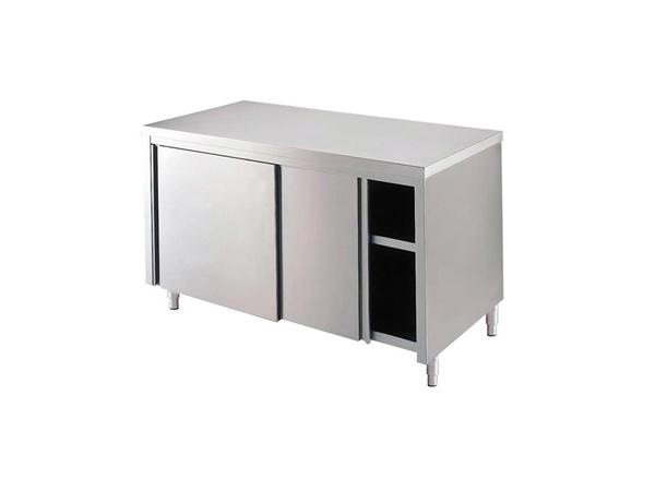 Tủ Inox có cửa lùa 2 tầng