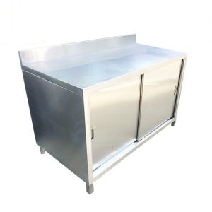 Tủ Inox có cửa mở 2 tầng