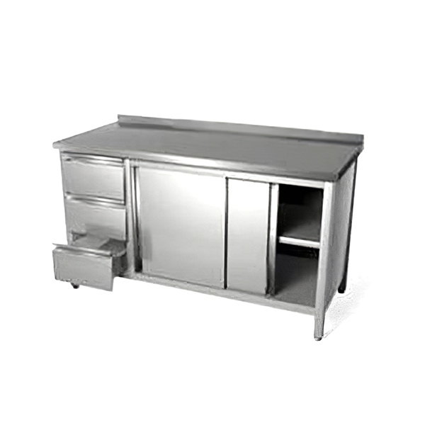 Tủ inox có hộc kéo